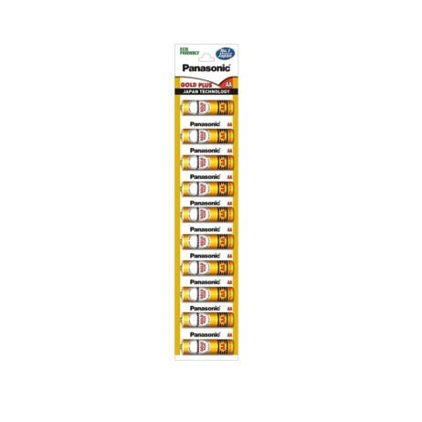 Panasonic Gold Plus AA Battery – Pack of 10