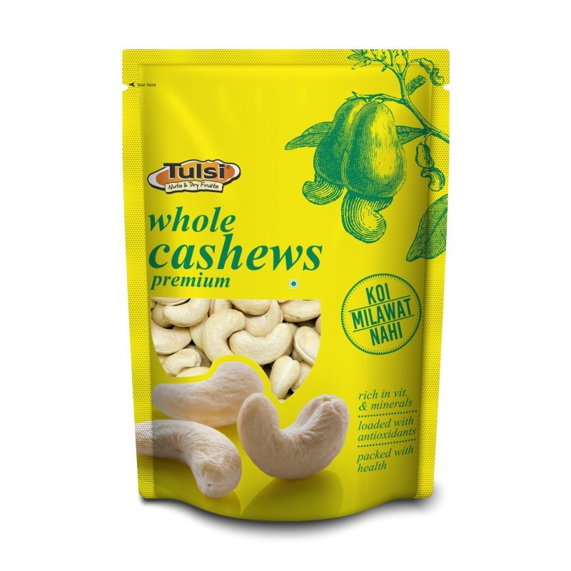 Tulsi Whole Cashews Premium 200g