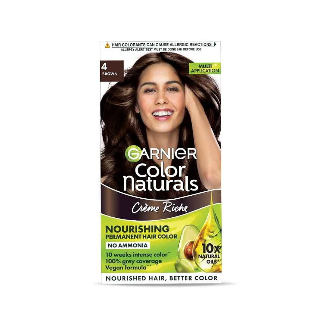 Garnier, Hair Colouring Creme, Long-lasting Colour, Smoothness & Shine, Color Naturals, 70ml + 60g
